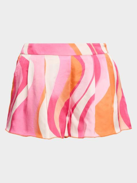 RAMY BROOK Bernadette Printed Mini Shorts