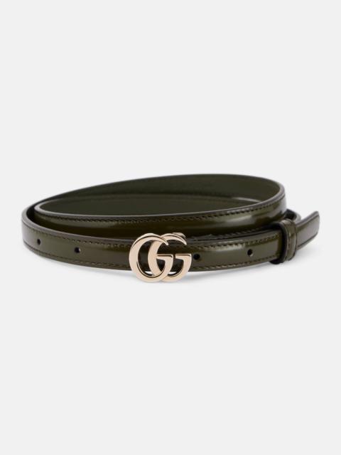 Double G leather belt