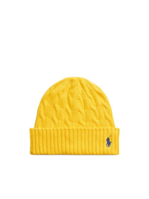 Polo Ralph Lauren cable-knit ribbed beanie