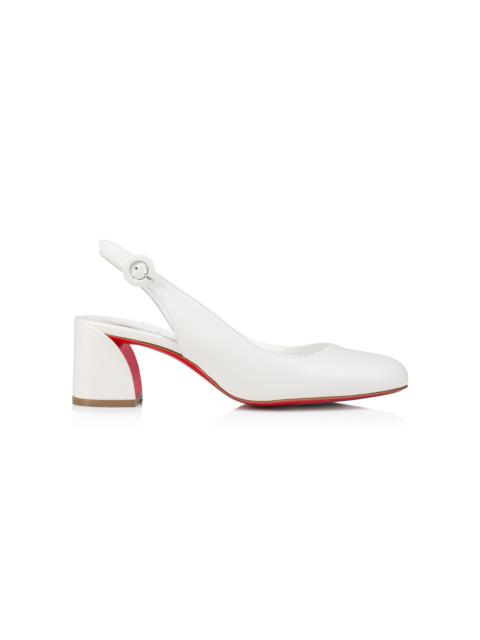 So Jane 55mm Leather Slingback Pumps white