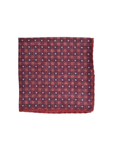 Brunello Cucinelli patterned pocket square