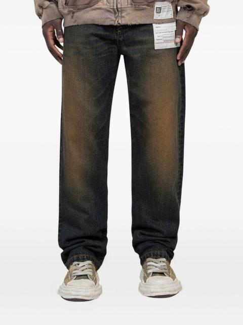 Maison MIHARAYASUHIRO zip-fastening faded jeans