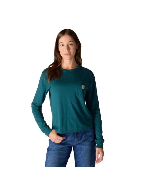 Carhartt Women's TENCEL™ Fiber Series Loose Fit Long-Sleeve Crewneck Pocket T-Shirt