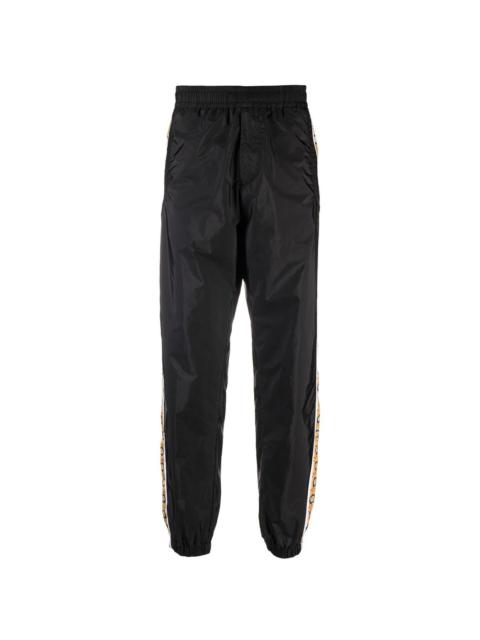 VERSACE graphic-stripe taffeta track pants