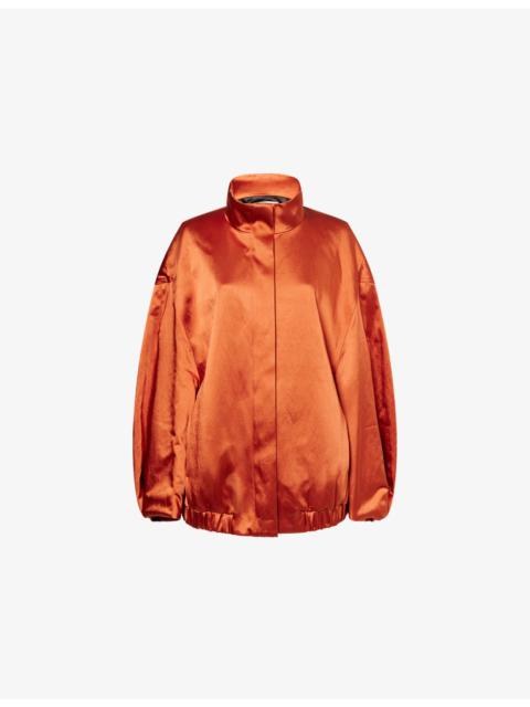 Dries Van Noten Relaxed-Fit High-Neck Cotton-Blend Jacket