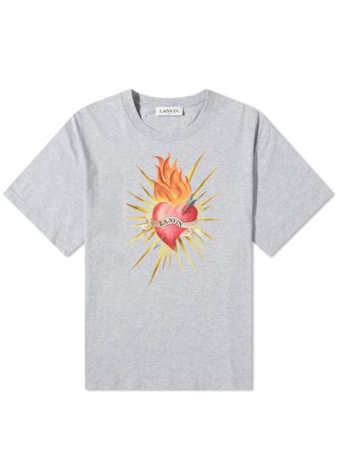 Lanvin Lanvin Oversized Heart Logo Tee