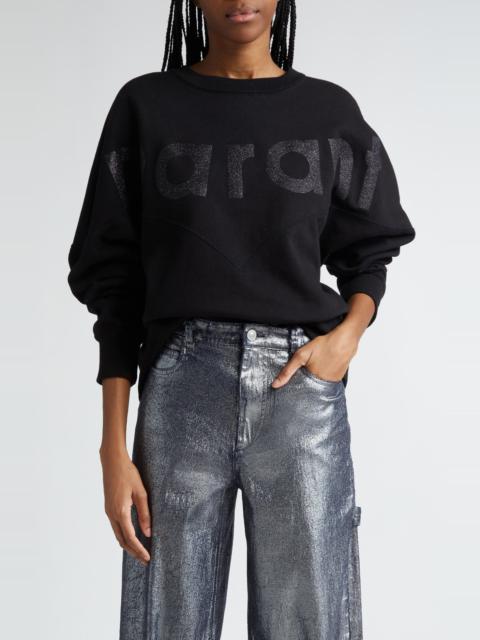 Isabel Marant Étoile Isabel Marant Étoile Houston Logo Graphic Sweatshirt in Black at Nordstrom