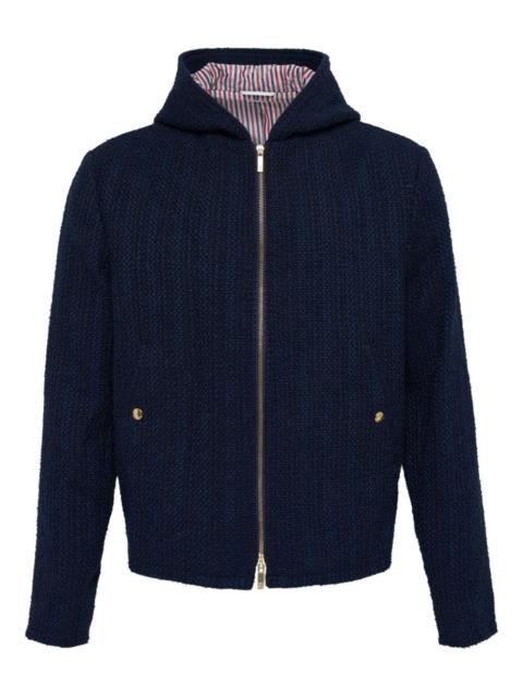 Thom Browne hooded zip-front jacket