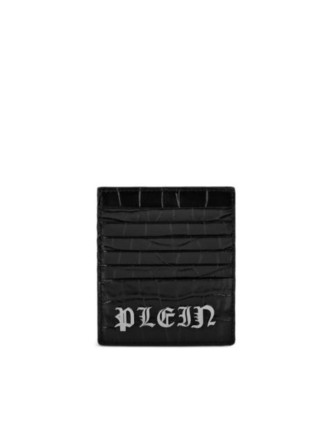 PHILIPP PLEIN crocodille-effect cardholder