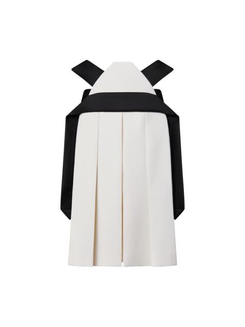 Louis Vuitton Wool Crepe Trapeze Pleat Dress