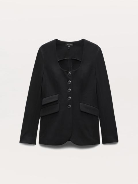 rag & bone Roslyn Ponte Scoop-Neck Blazer