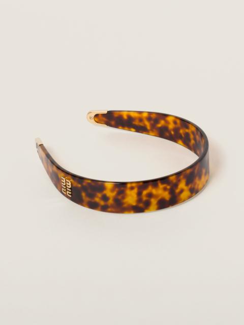 Miu Miu Plexiglas headband
