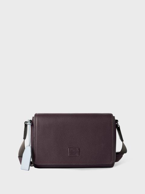 Paul Smith Burgundy Leather Cross Body Bag