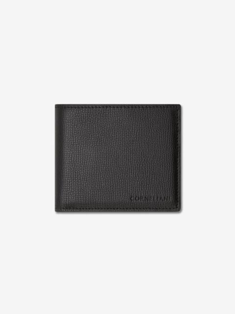 CORNELIANI Black leather wallet with card case