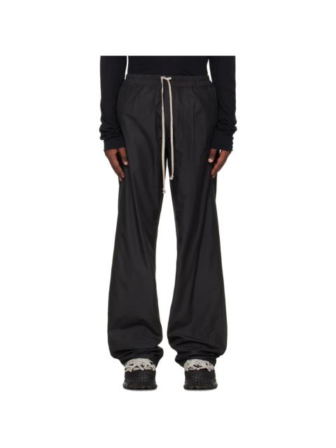 Rick Owens Moncler + Rick Owens Black Drawstring Trousers