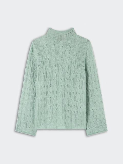 GUEST IN RESIDENCE Cable Mock Neck Top