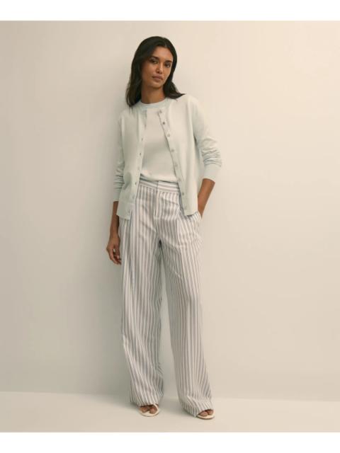 Brooks Brothers Viscose Striped Pants