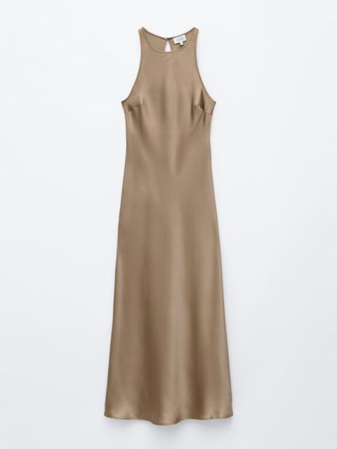 & Other Stories Sleeveless Satin Midi Dress