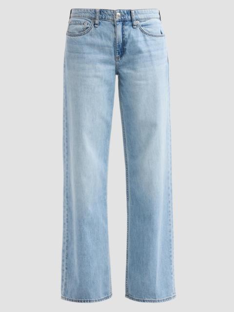 rag & bone Women's Cam Featherweight Straight-Leg Jeans - Moon