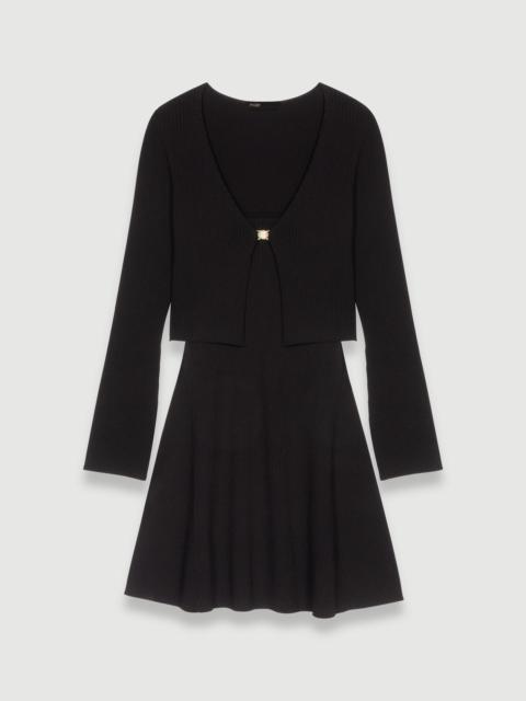 maje 2 in 1 knit dress