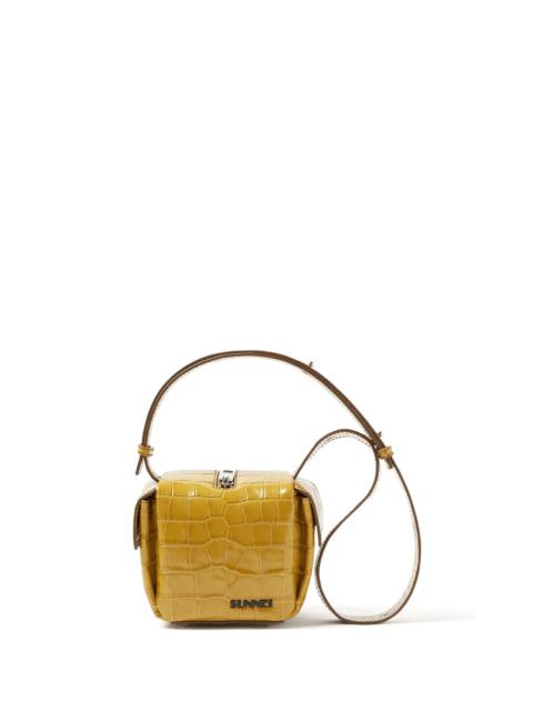 SUNNEI LACUBETTO BAG / gold croco