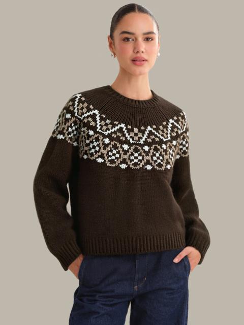 525 america Ines: Fair Isle Crewneck Sweater