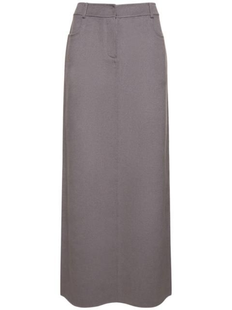 The Frankie Shop Malvo wool long pencil skirt