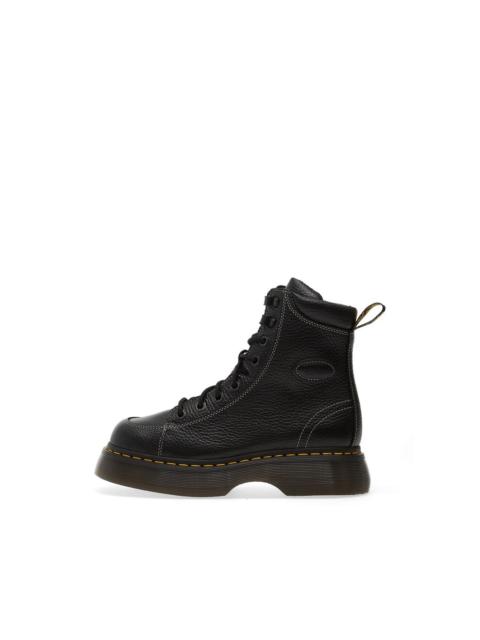 Dr. Martens Buzz 8i pebbled-leather lace-up boots
