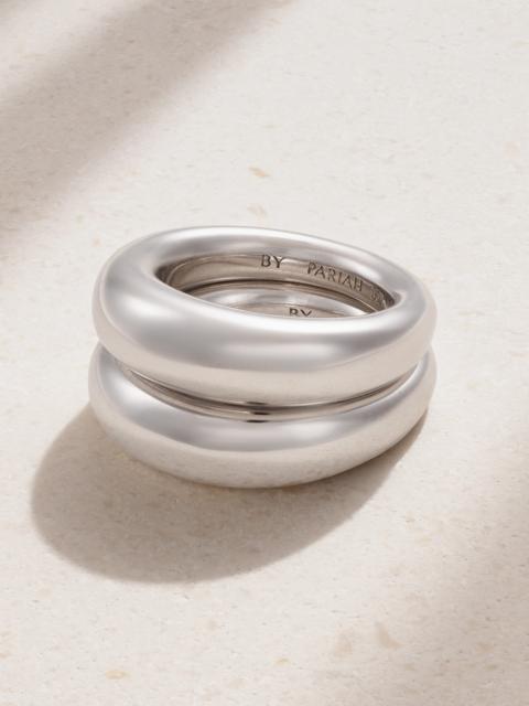 By Pariah Echo Recycled Sterling Silver Ring