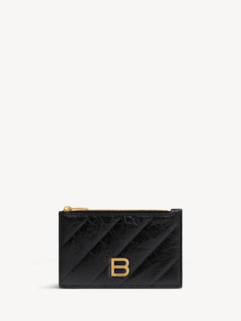 BALENCIAGA Women's Crush Long Coin And Card Holder Quilted in Black