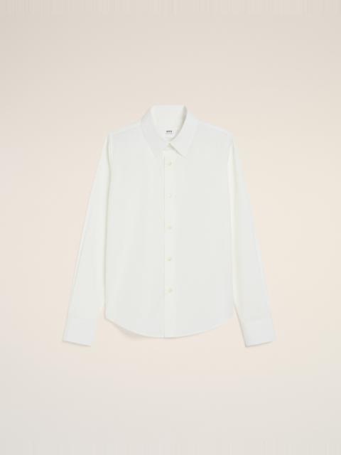 AMI Paris WHITE COTTON AMI DE COEUR CLASSIC SHIRT
