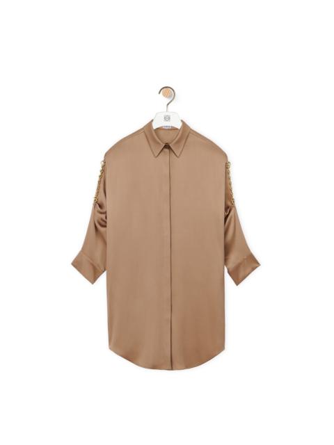 Loewe Chain shirt dress in silk