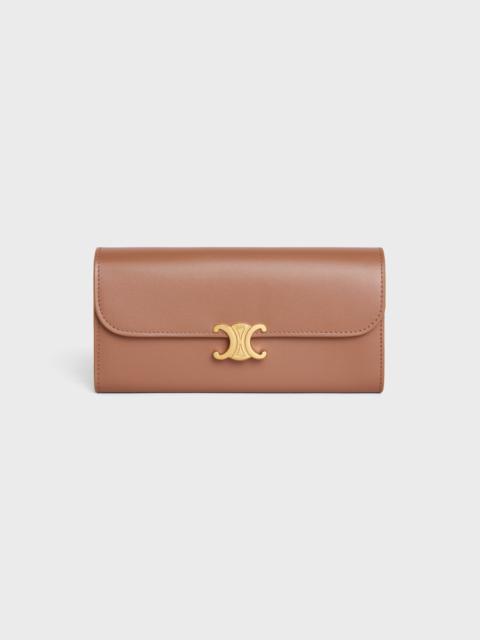 CELINE LARGE WALLET TRIOMPHE in Shiny calfskin