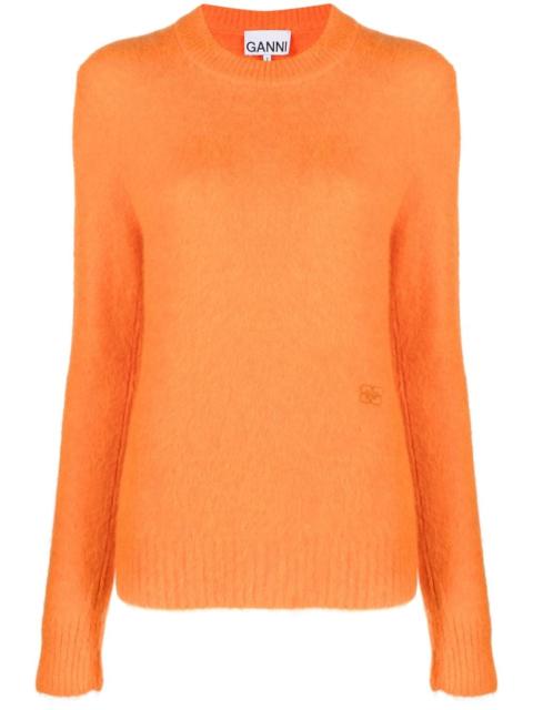 GANNI long-sleeved knitted jumper