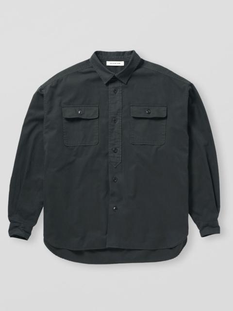 APPLIED ART FORMS Overshirt With Double Chest Pockets - Charcoal