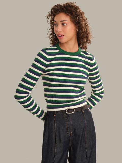 525 america Callum Stripe Rib Ls Crewneck