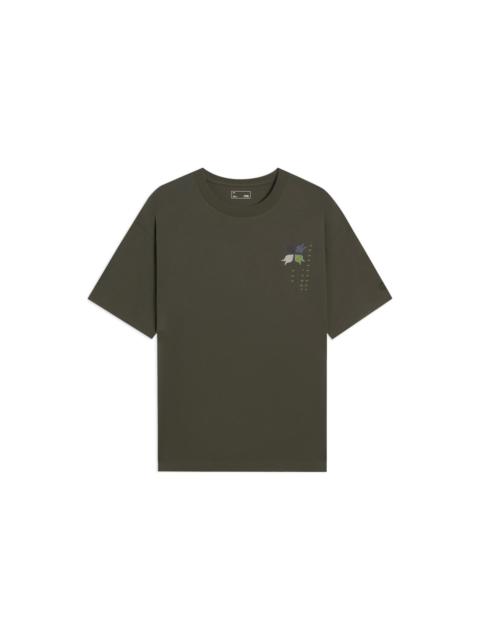 Li-Ning Graphic T-shirt 'Olive Green' ATSS597-2