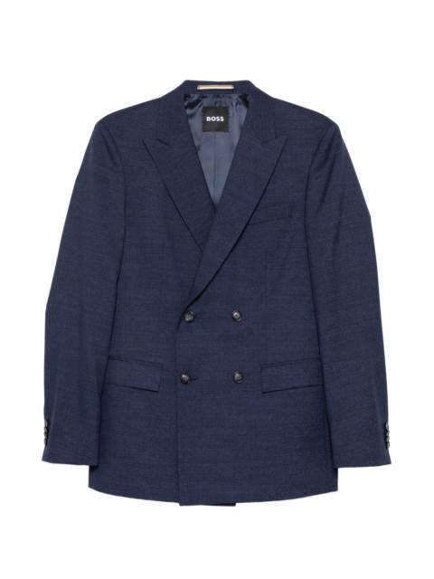 BOSS wool double-breasted suit
