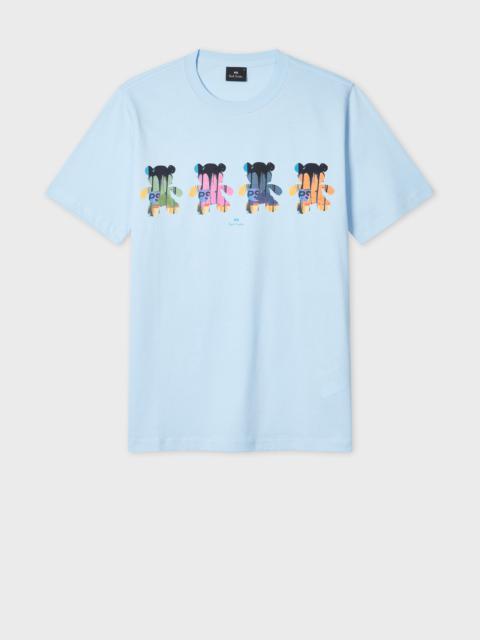 Paul Smith Sky Blue 'Teddy Bear' Print T-Shirt