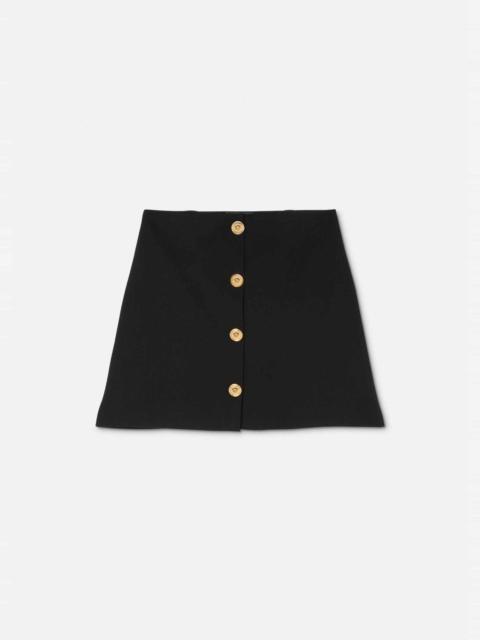 VERSACE Medusa Virgin Wool Blend Skirt