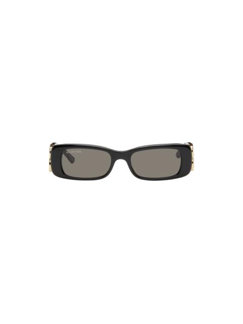 BALENCIAGA Black Dynasty Rectangle Sunglasses