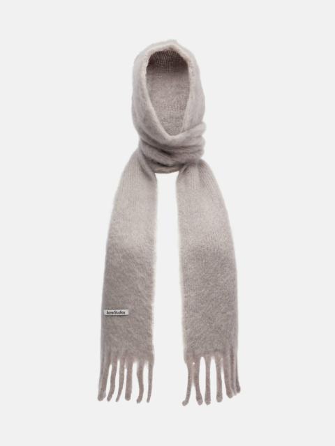 Kooder hooded mohair and wool-blend scarf