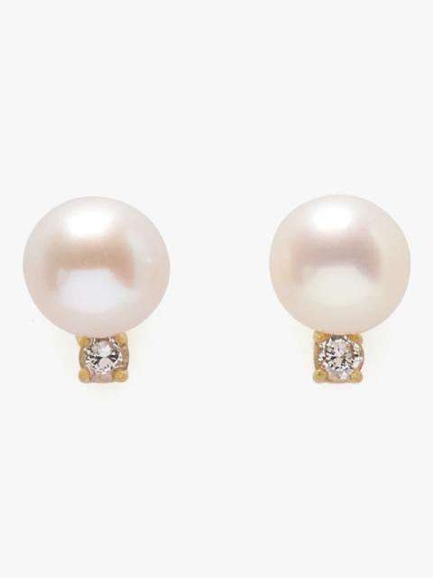 kate spade Kate Spade Fine Meant To Be Pearl & Diamond Studs