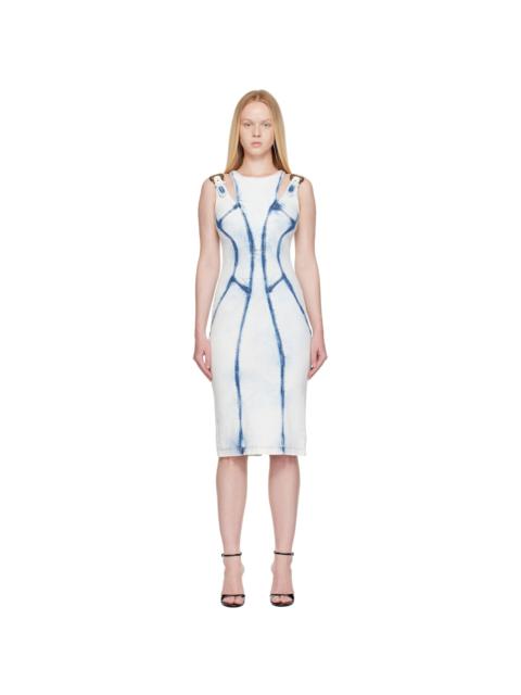 VERSACE JEANS COUTURE Blue Buckled Minidress