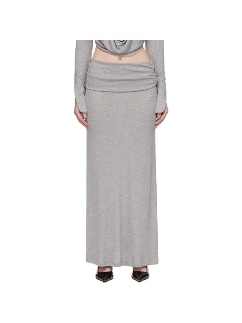 AYA MUSE Gray Feyra Midi Skirt