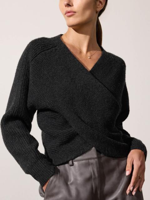 BROCHU WALKER The Hughes Wrap Front Sweater