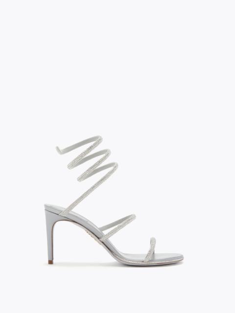 RENE CAOVILLA CLEO SILVER SANDAL 80