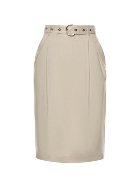 PINKO belted midi skirt