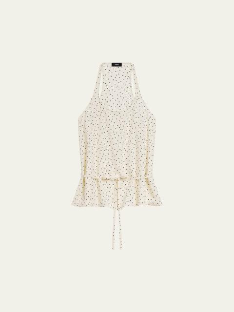 Theory Belted Halter Tank Top