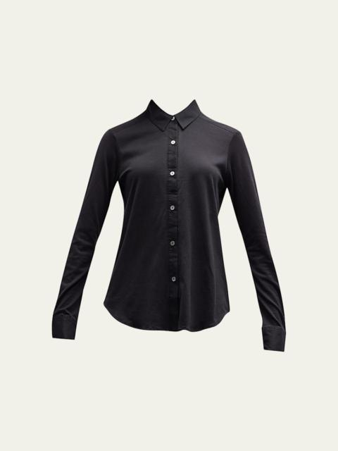 Theory Riduro Organic Cotton Button-Up Shirt